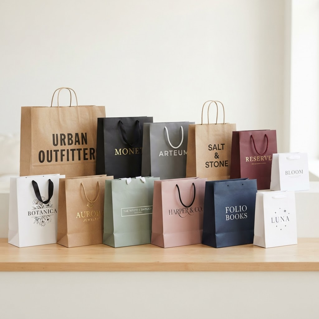 Custom printed paper bags